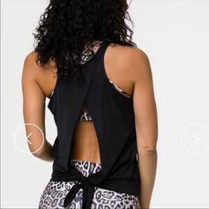 ONZIE TIE BACK TANK TOP - BLACK